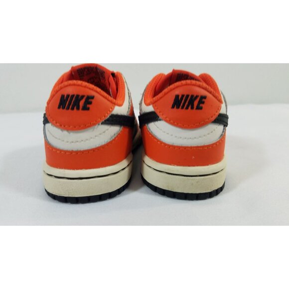 Nike Dunk Low Halloween Safety Orange Black Toddler Size 4.5C - Picture 5 of 7